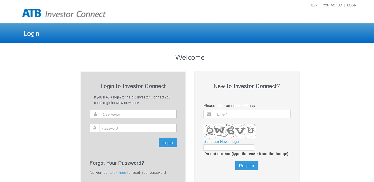 ATB Investor Connect Login Guide, 2022, Sign-In To ATB Investor Portal